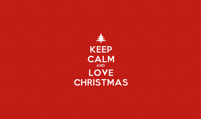 Keep calm and love christmas
